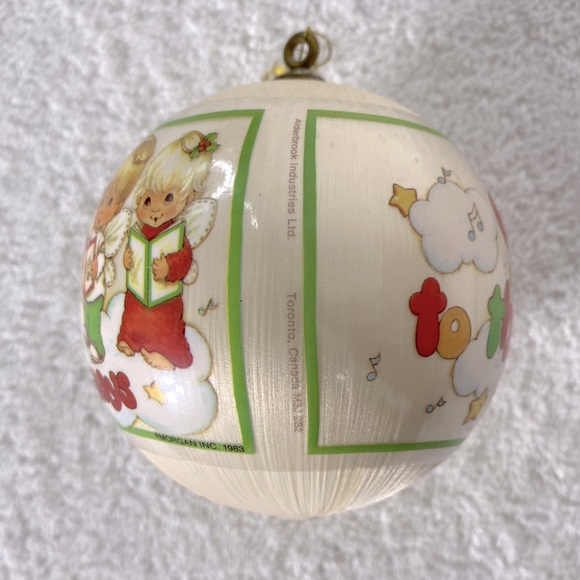 Vintage 1983 Joy to the World Happy Holidays Holiday Ornament - Picture 9 of 11